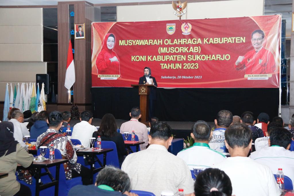 Musyawarah Olahraga Kabupaten Sukoharjo oleh Komite Olahraga Nasional Indonesia (KONI)